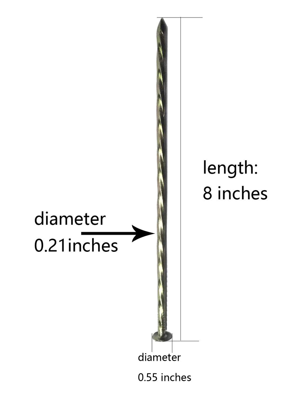 MAOMBO close-up of spiral thread showing durable steel and secure grip benefit