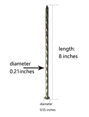 MAOMBO close-up of spiral thread showing durable steel and secure grip benefit