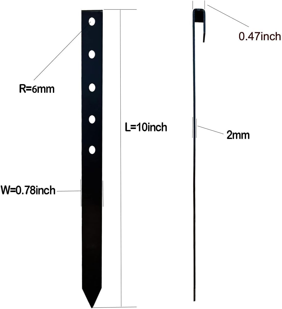 MAOMBO close-up of micro-arc tip demonstrating easy soil penetration