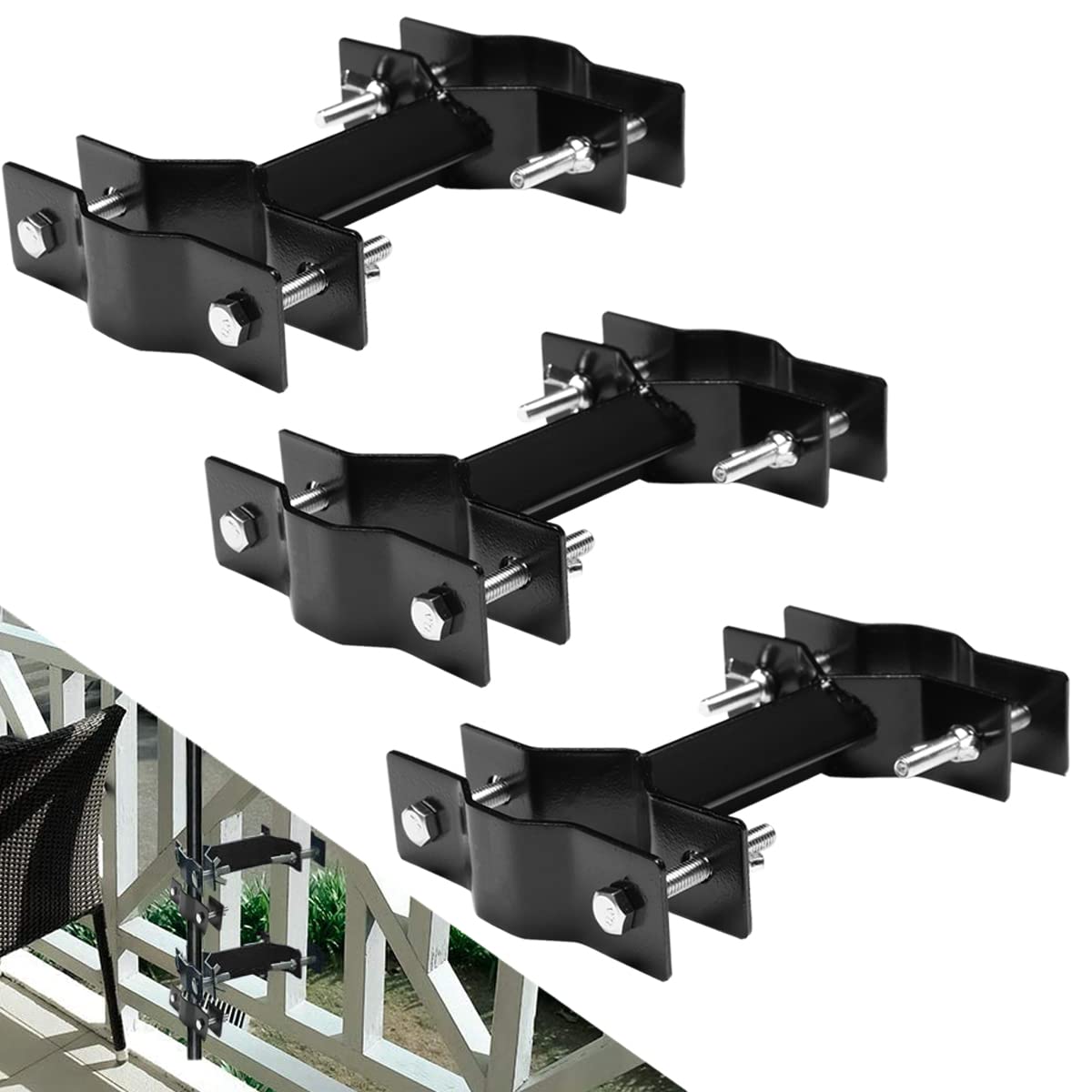 Maosen front view clamp showing compact design and secure fit benefit
