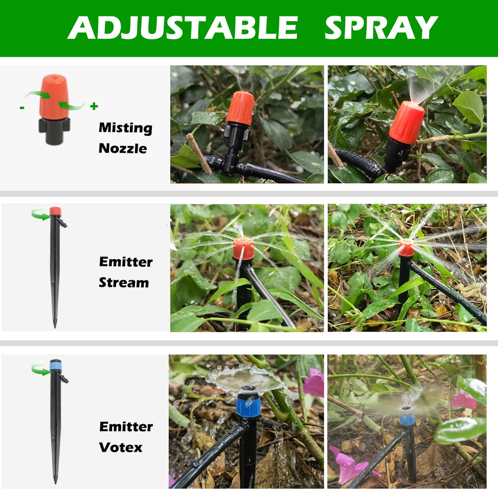 Maotong assorted emitters and mist nozzles detail for customizable flow control