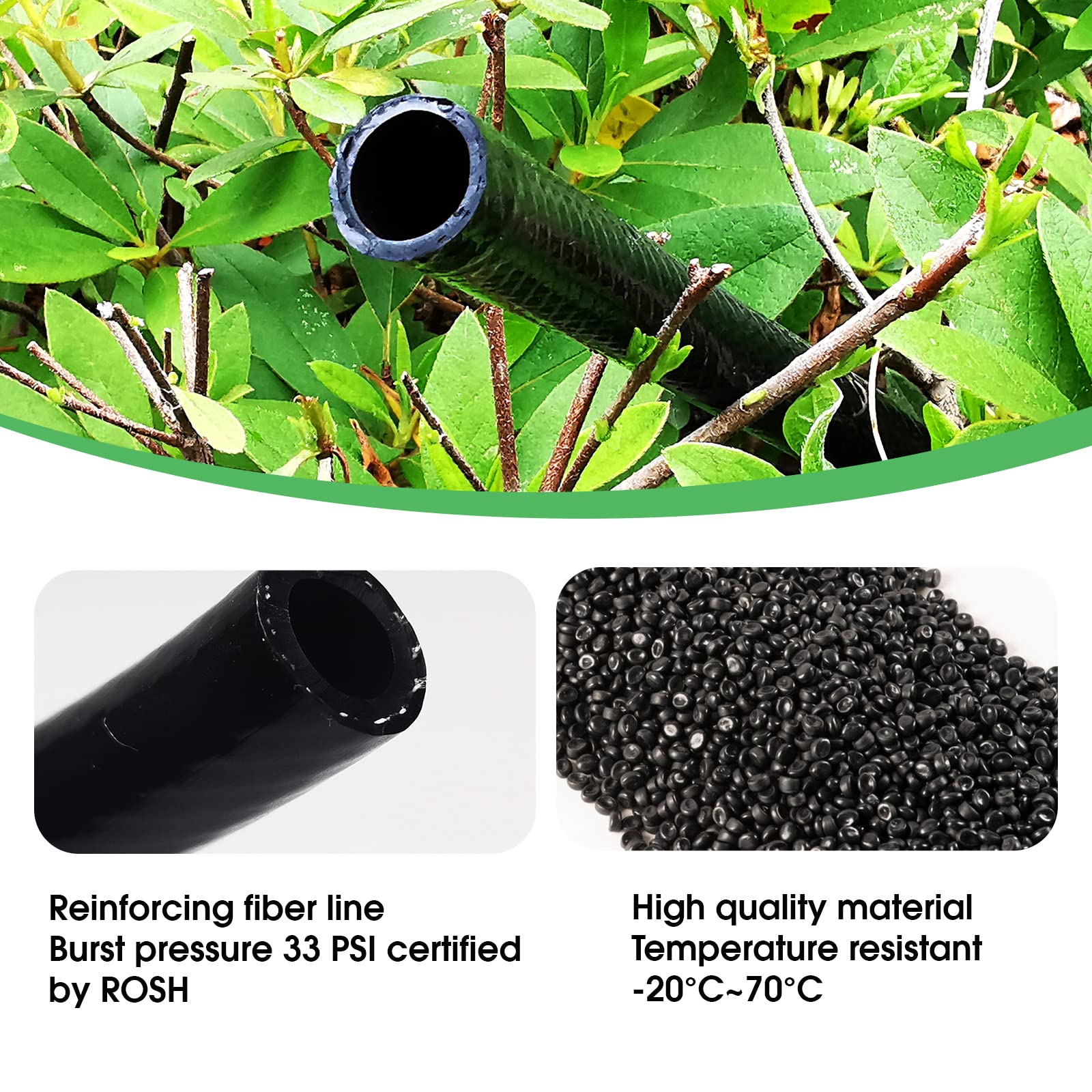 Maotong tube end connected to a coupler illustrating easy hookups and secure flow benefit