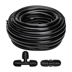 Maotong front view of 40 ft tubing kit shows hose and included connectors for easy setup