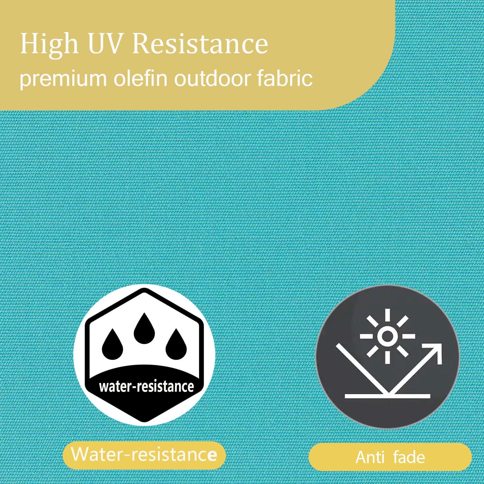 Maphissus fabric texture detail showing UV-resistant Olefin and colorfastness