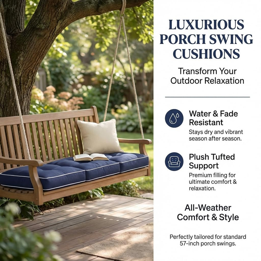 Maphissus lifestyle image on porch swing showing cozy outdoor seating and visual appeal benefit