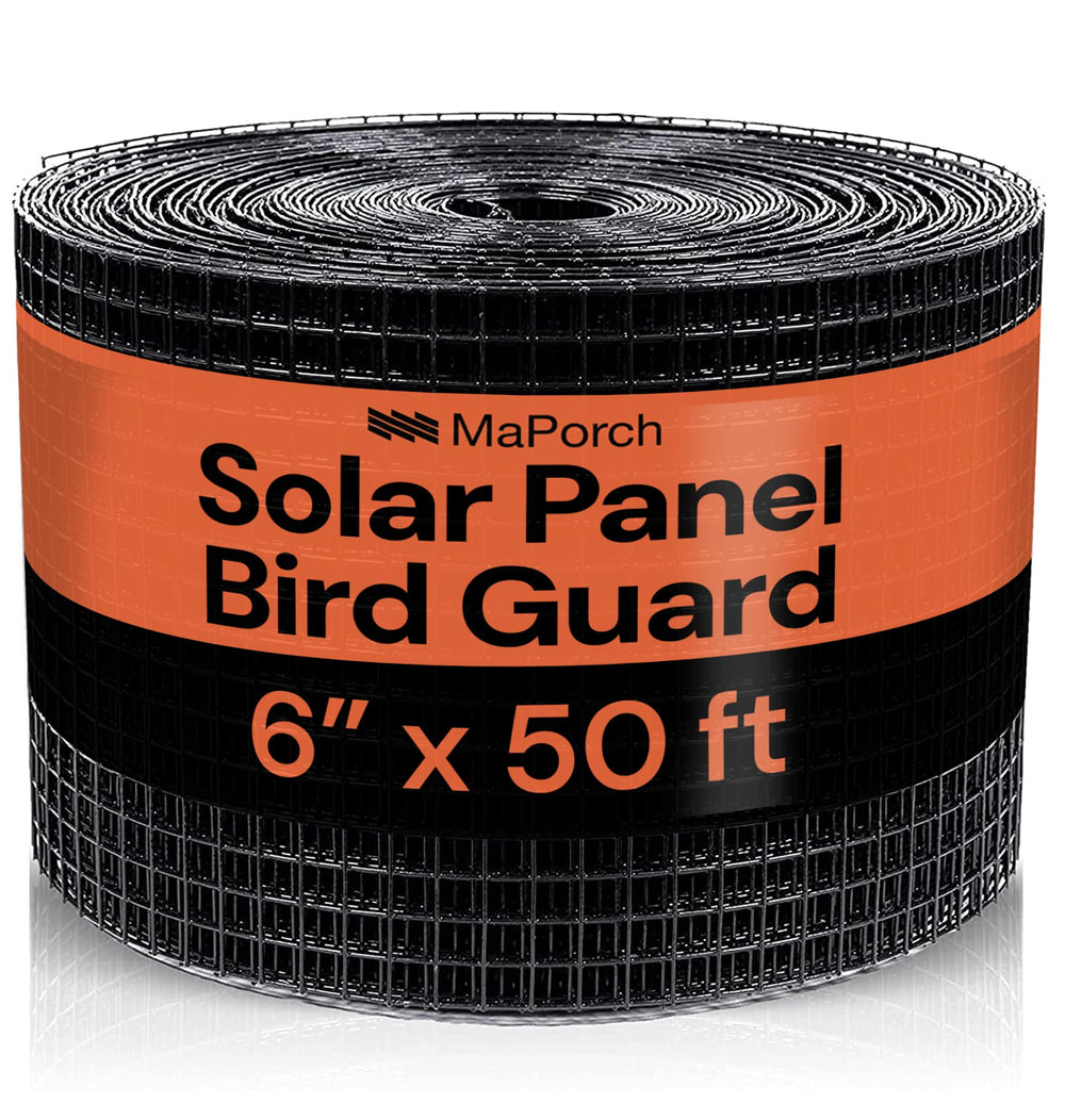 MAPORCH front view of mesh roll showing product packaging and coverage benefit