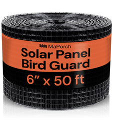 MAPORCH front view of mesh roll showing product packaging and coverage benefit