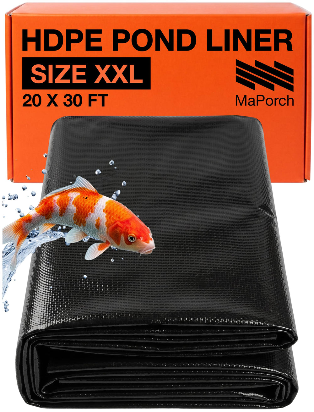 MAPORCH front packaging showing heavy-duty HDPE and product features for durability