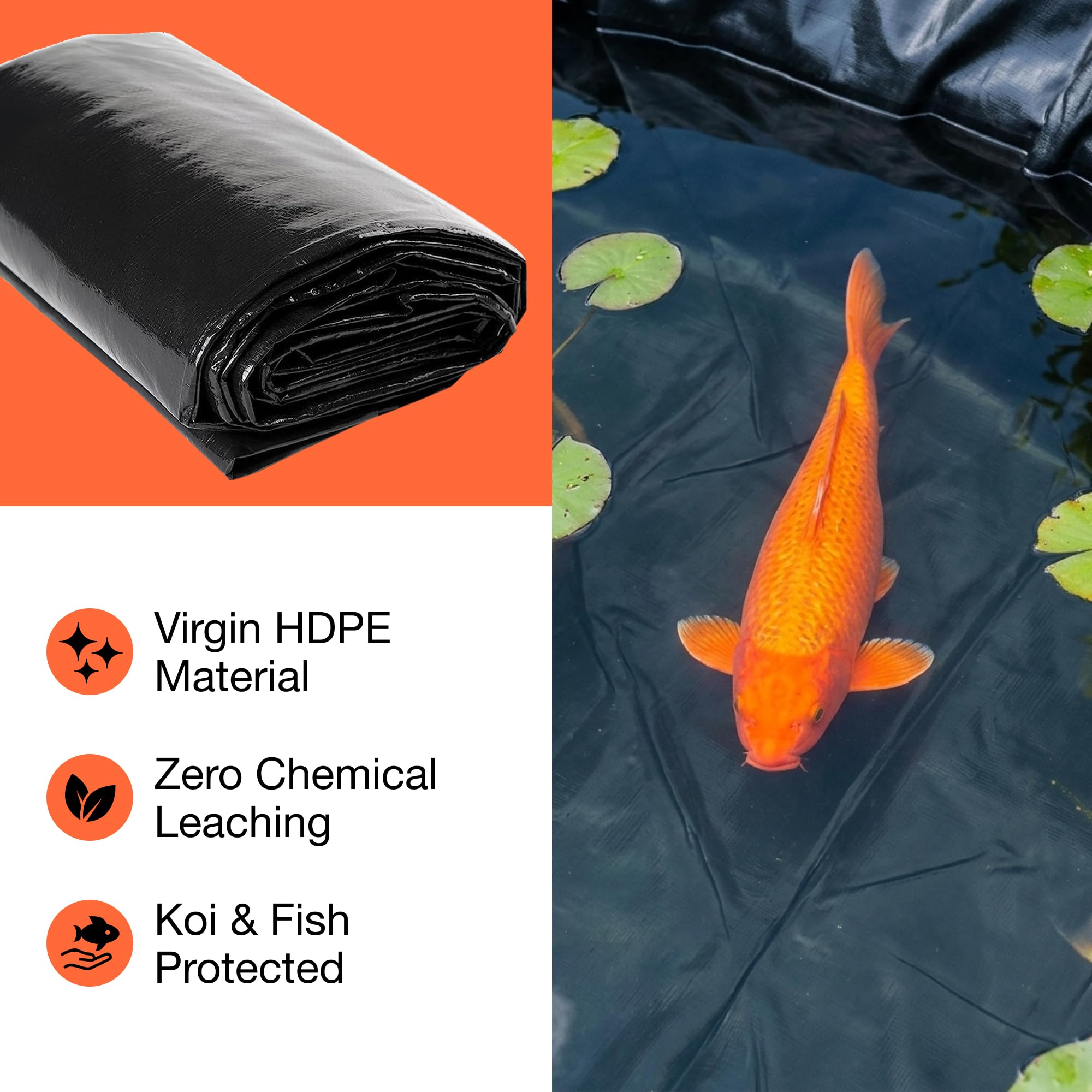 MAPORCH close-up of HDPE texture illustrating tear resistance and puncture protection
