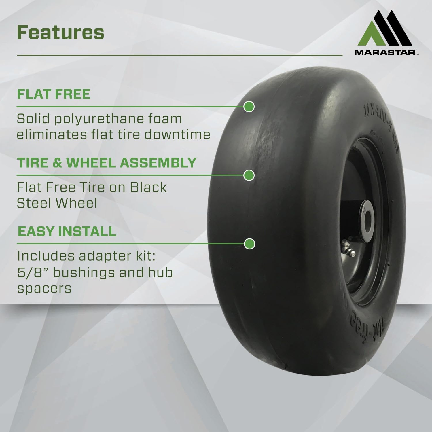 MARASTAR adapter kit components laid out for easy axle customization and fitment