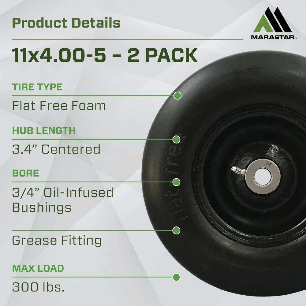 MARASTAR close-up tread detail highlighting smooth tread that protects turf