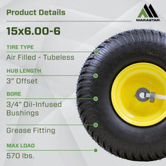 MARASTAR close-up of Multi-Trac tread offering improved traction