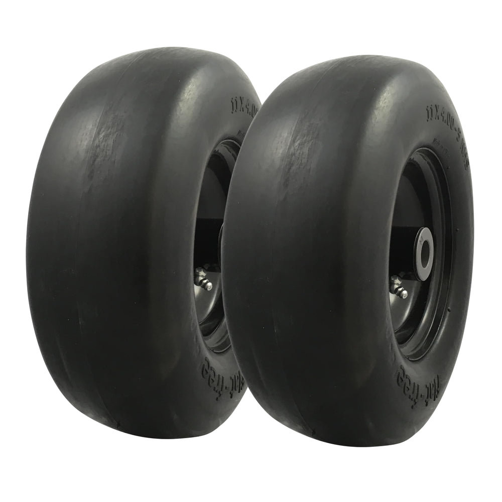 MARASTAR front-facing assembly showing pre-mounted wheel and tire for fast replacement