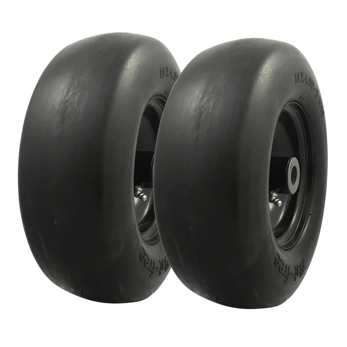 MARASTAR front-facing assembly showing pre-mounted wheel and tire for fast replacement