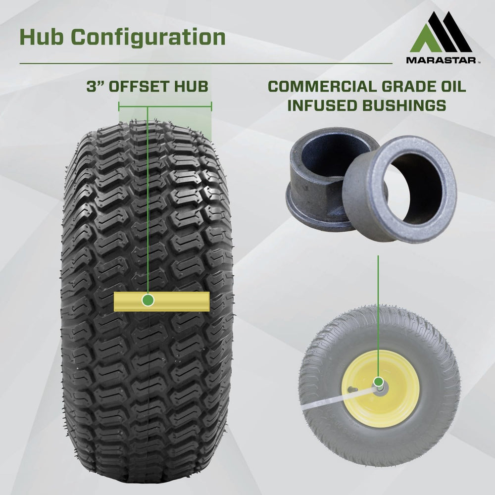 MARASTAR hub detail with grease fitting for easier maintenance