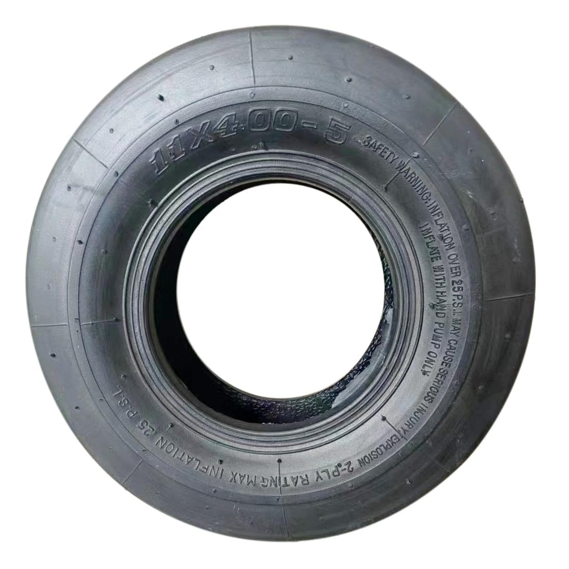 Marastar tire installed on zero-turn mower showing proper scale and improved handling