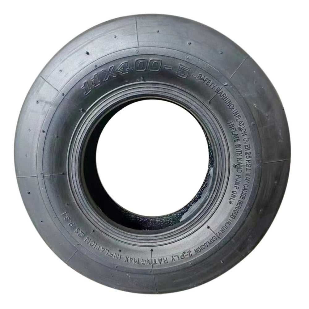 Marastar tire installed on zero-turn mower showing proper scale and improved handling
