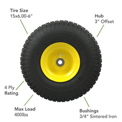 MARASTAR hub and 3/4" bushing detail highlighting durable oil-impregnated bearing benefit