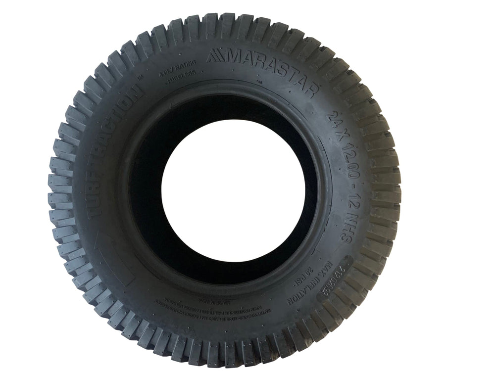 MARASTAR shoulder tread detail preserves turf and improves stability