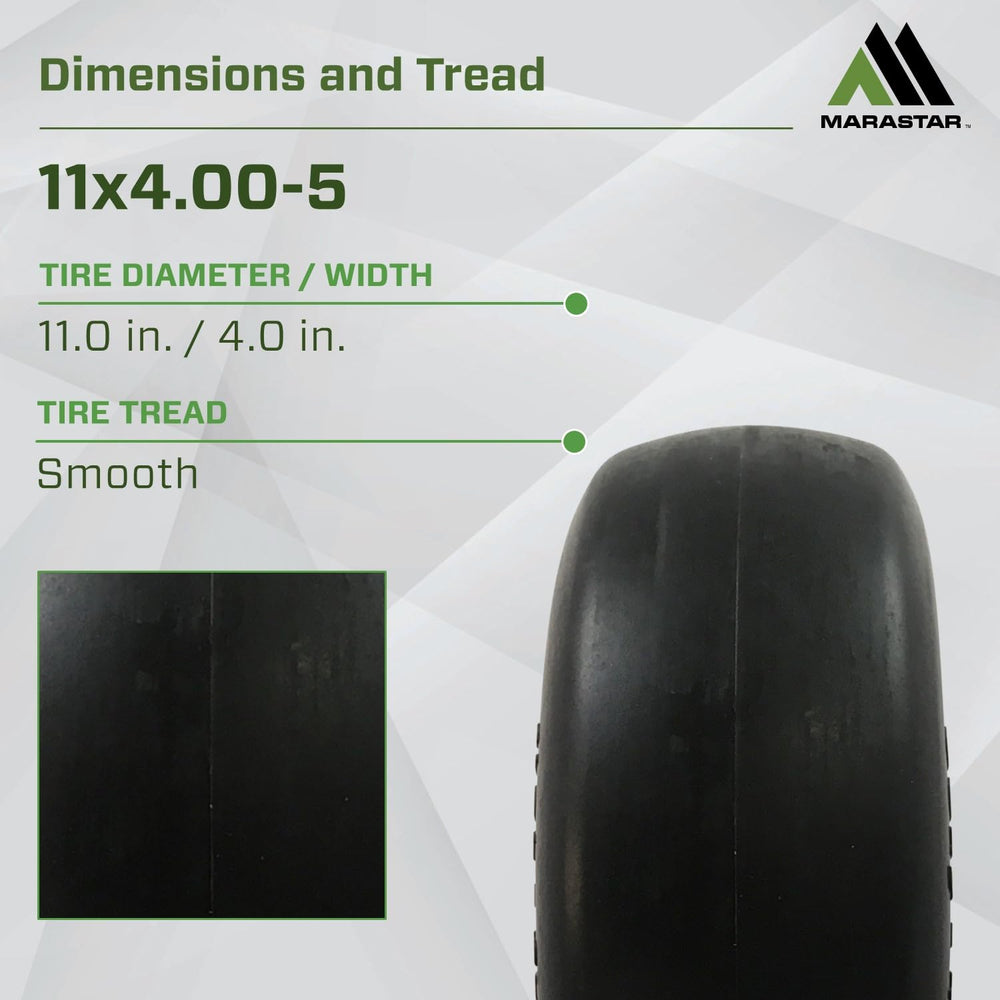 MARASTAR side profile wheel showing powder-coated steel rim and low-profile tire durability