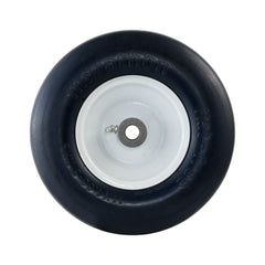 Marathon wheel mounted on zero-turn mower benefit instant flat-free operation