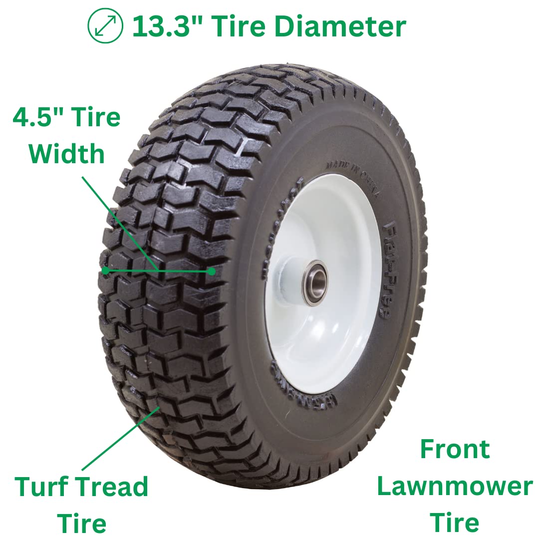 Marathon 30326 side profile showing tire width and foam construction for consistent support