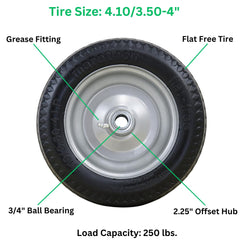 Marathon bearing detail with 3/4 inch ball bearings for reliable spinning