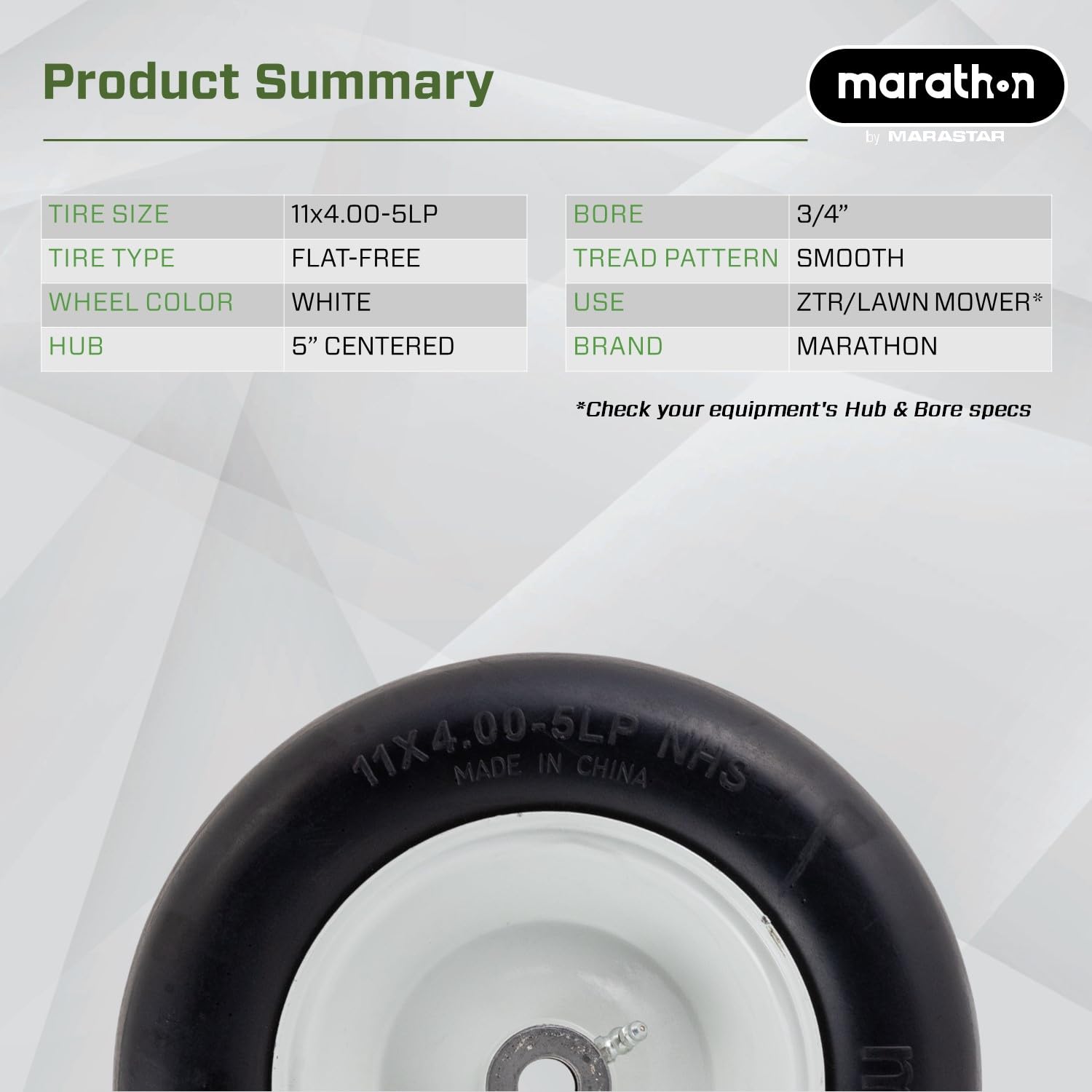 Marathon wheel beside ruler showing size and scaling clarity