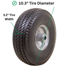 Marathon side profile with dimensions illustrating 10.3 inch diameter fit