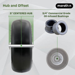 Marathon tire sidewall markings close-up showing size verification