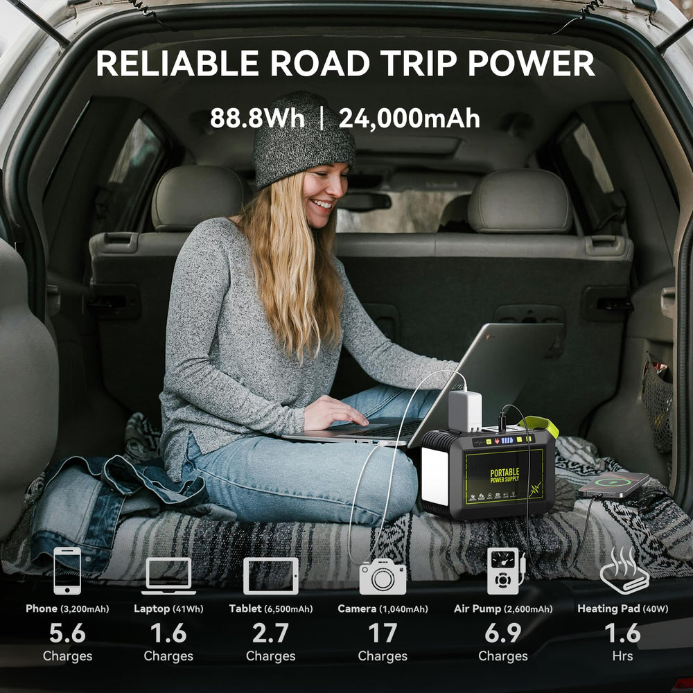 MARBERO 21W foldable solar panel folded for lightweight transport and easy storage