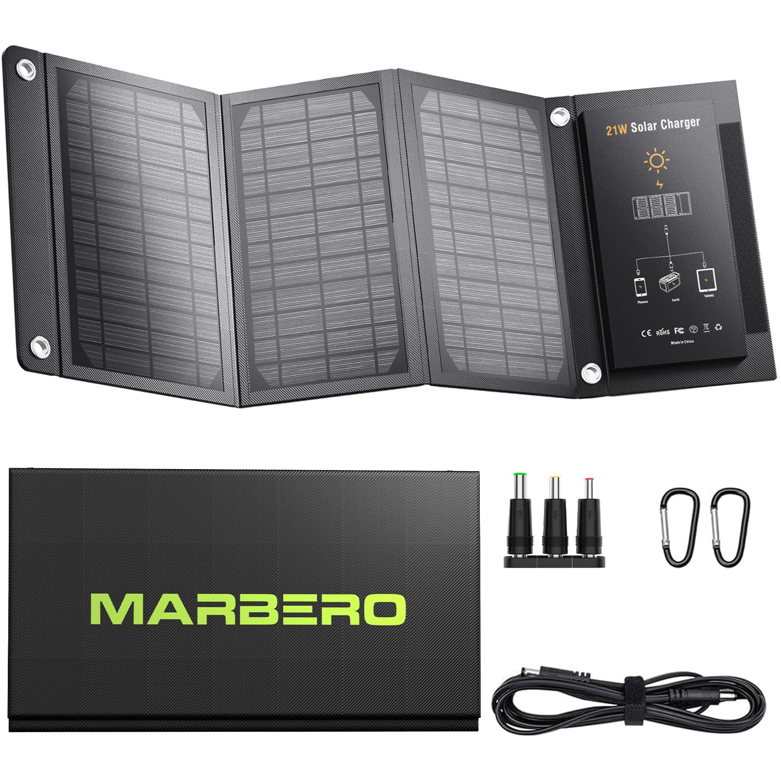 MARBERO folded panel compact size for easy packing and travel