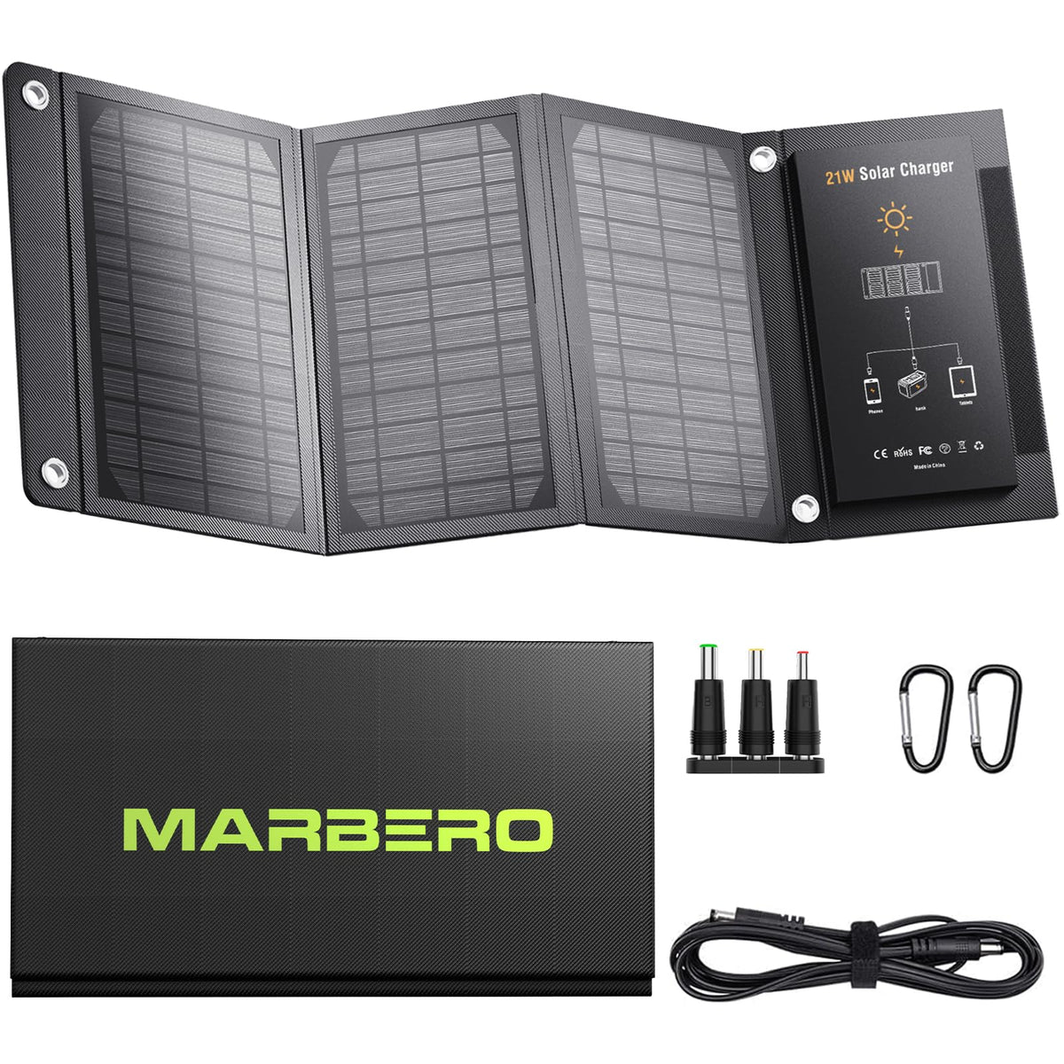 MARBERO folded panel compact size for easy packing and travel