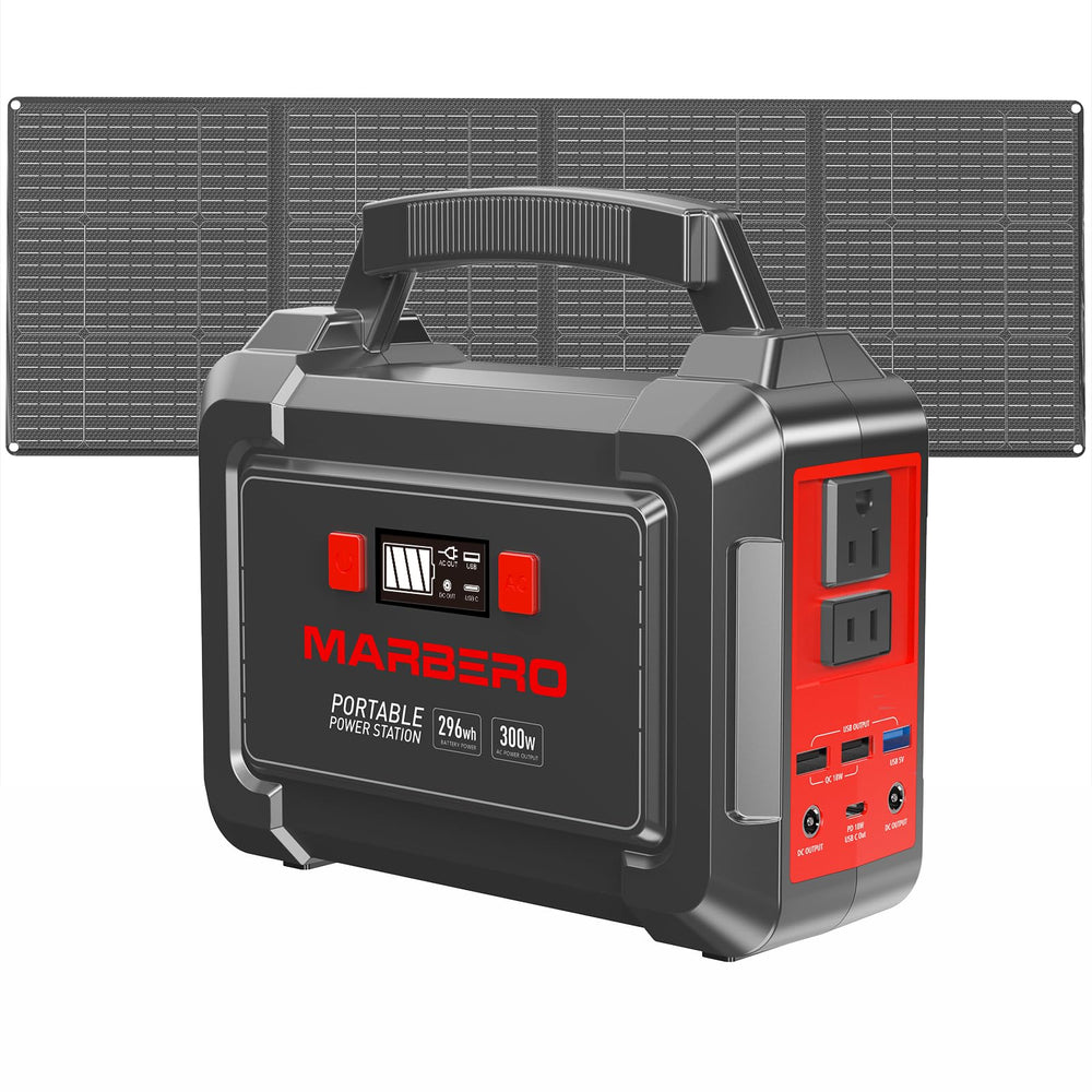 MARBERO front view of power station showing controls and display, easy operation