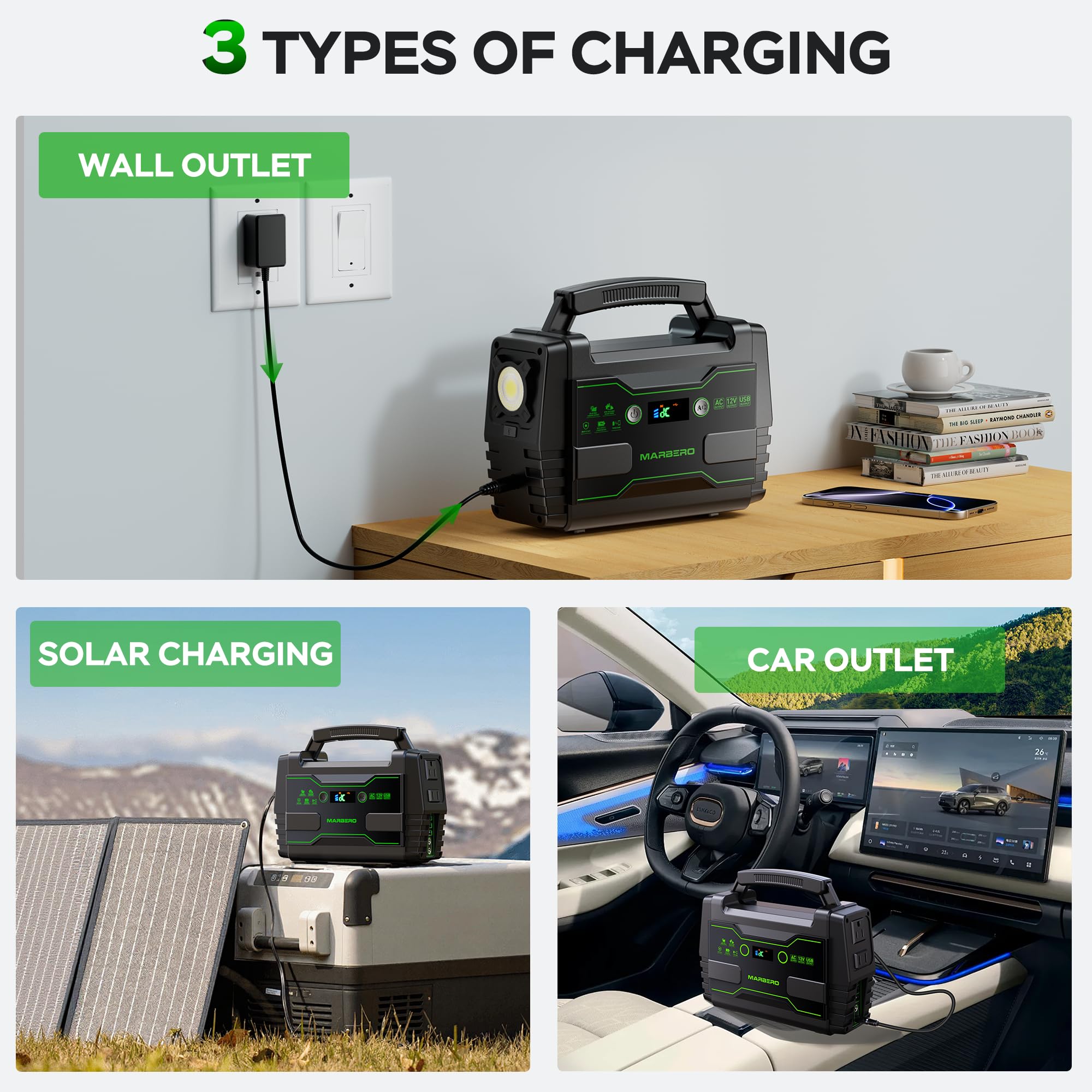 MARBERO quick charge USB close-up gives faster phone charging benefit