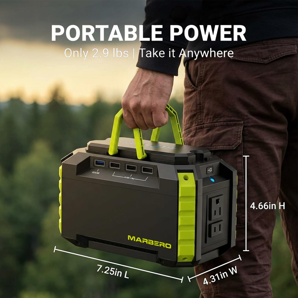 MARBERO M270 built-in LED flashlight with SOS mode for emergency visibility