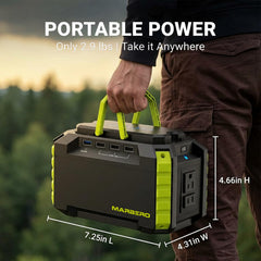 MARBERO M270 built-in LED flashlight with SOS mode for emergency visibility