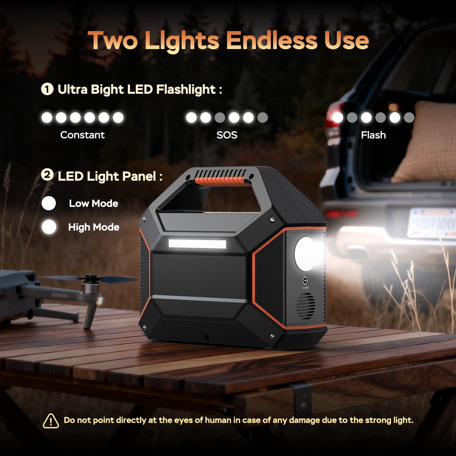MARBERO held in hands to show lightweight size and travel convenience