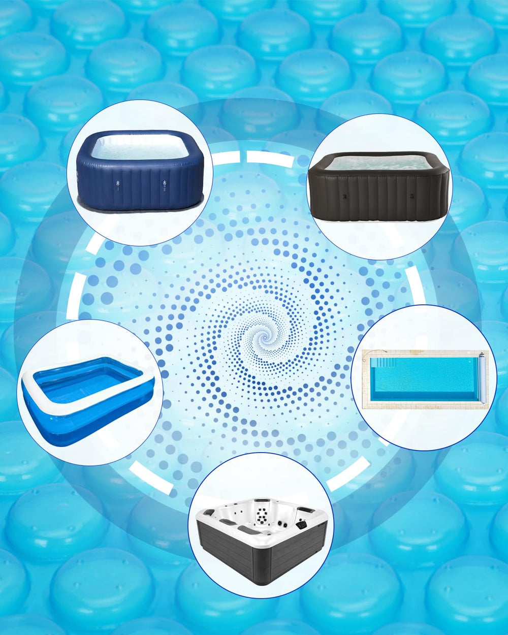 Mariocsa in backyard spa lifestyle scene showing comfortable, low-maintenance benefit