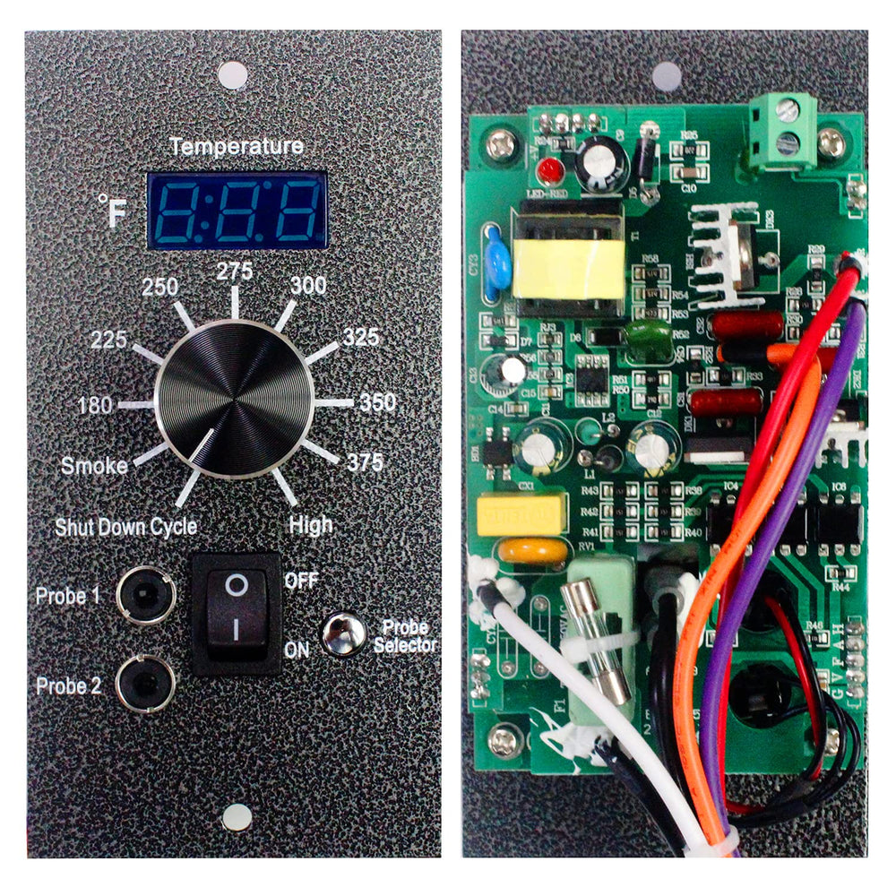 MARS CAMP controller installed on a pellet grill for reliable cooking control