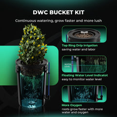 MARS HYDRO close-up of top drip kit demonstrating controlled nutrient delivery
