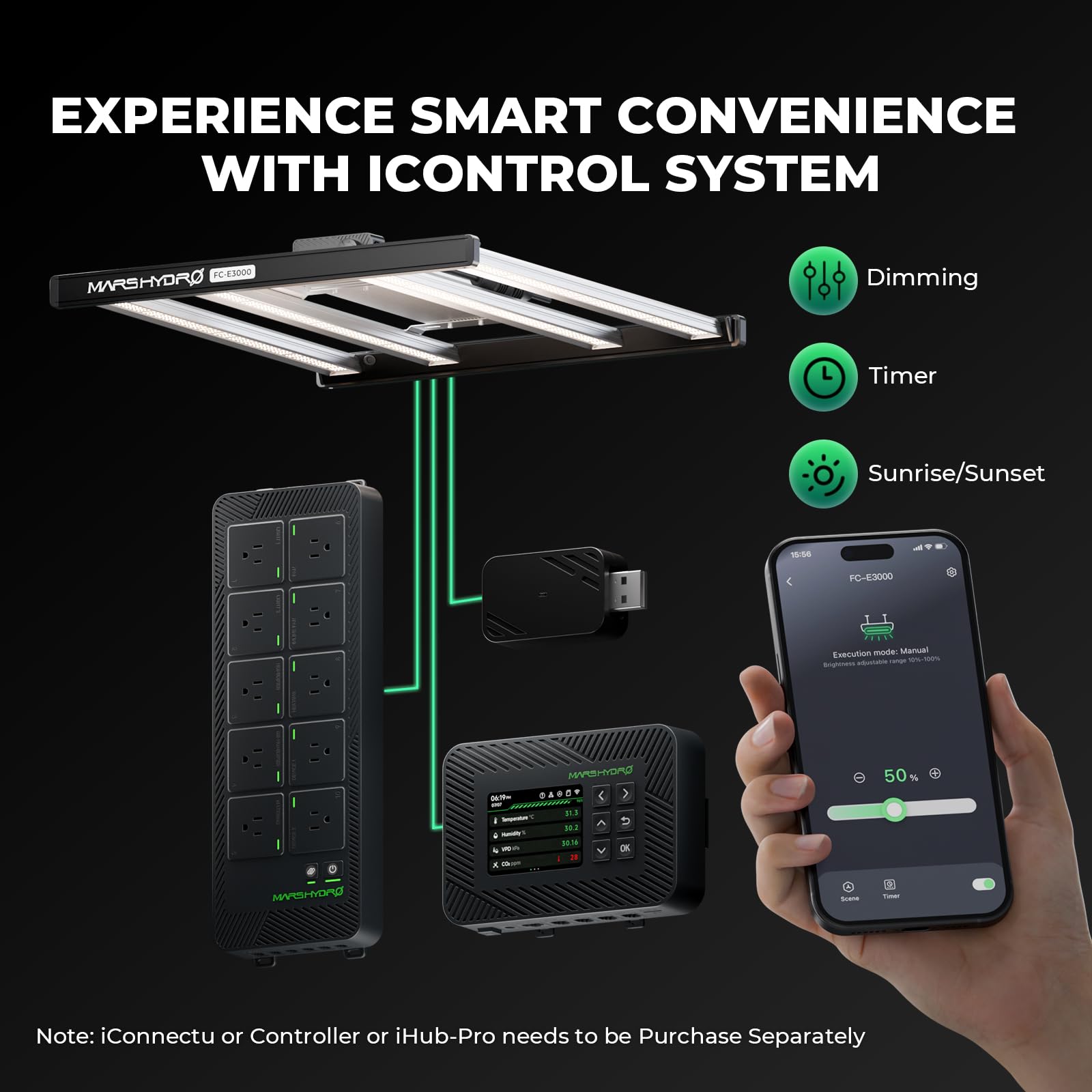 MARS HYDRO driver connection detail enabling simple plug-and-play start