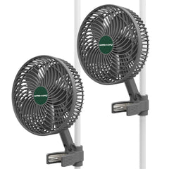 MARS HYDRO front view of both clip-on fans showing compact benefit