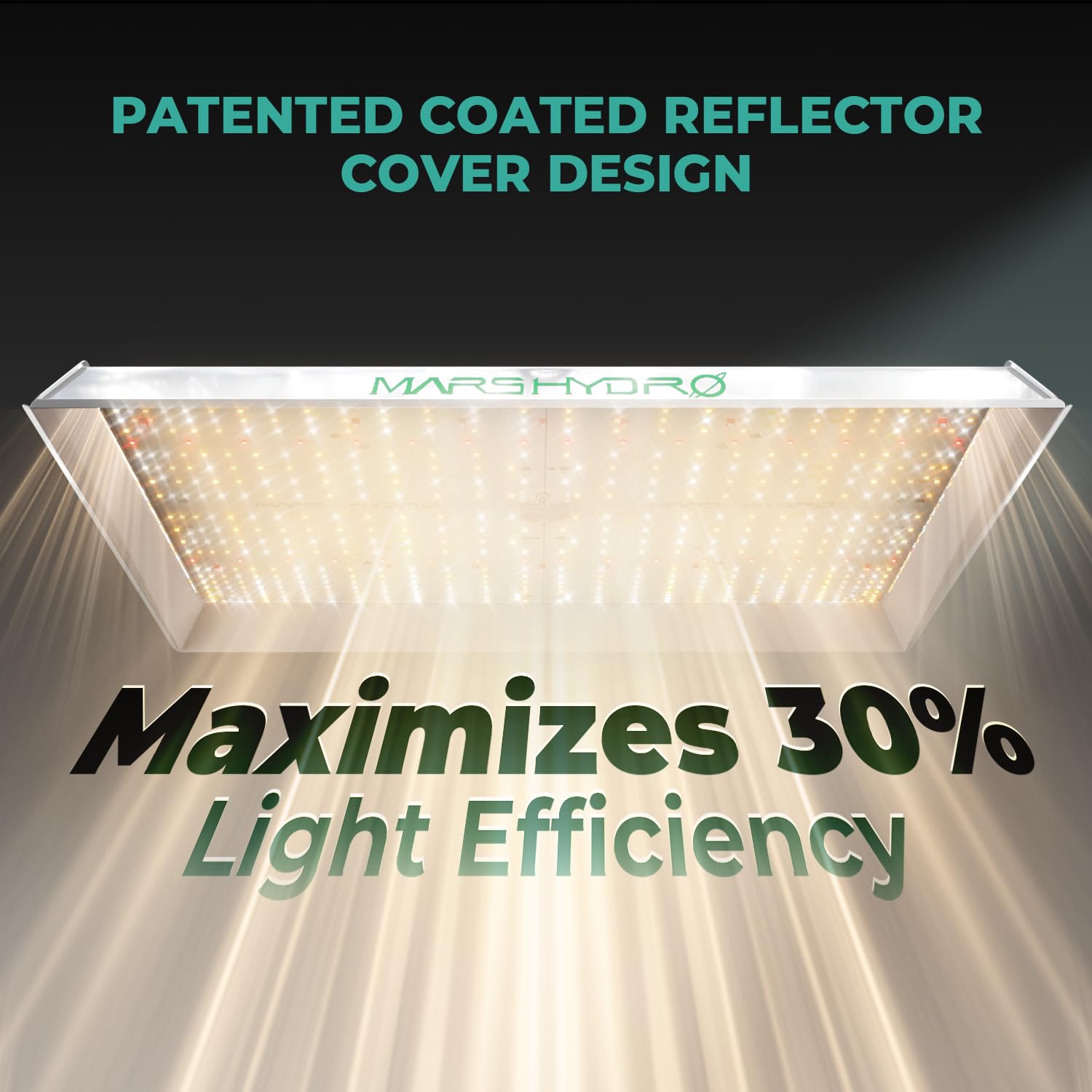 MARS HYDRO TSW2000 illuminating an indoor plant setup showing healthier foliage