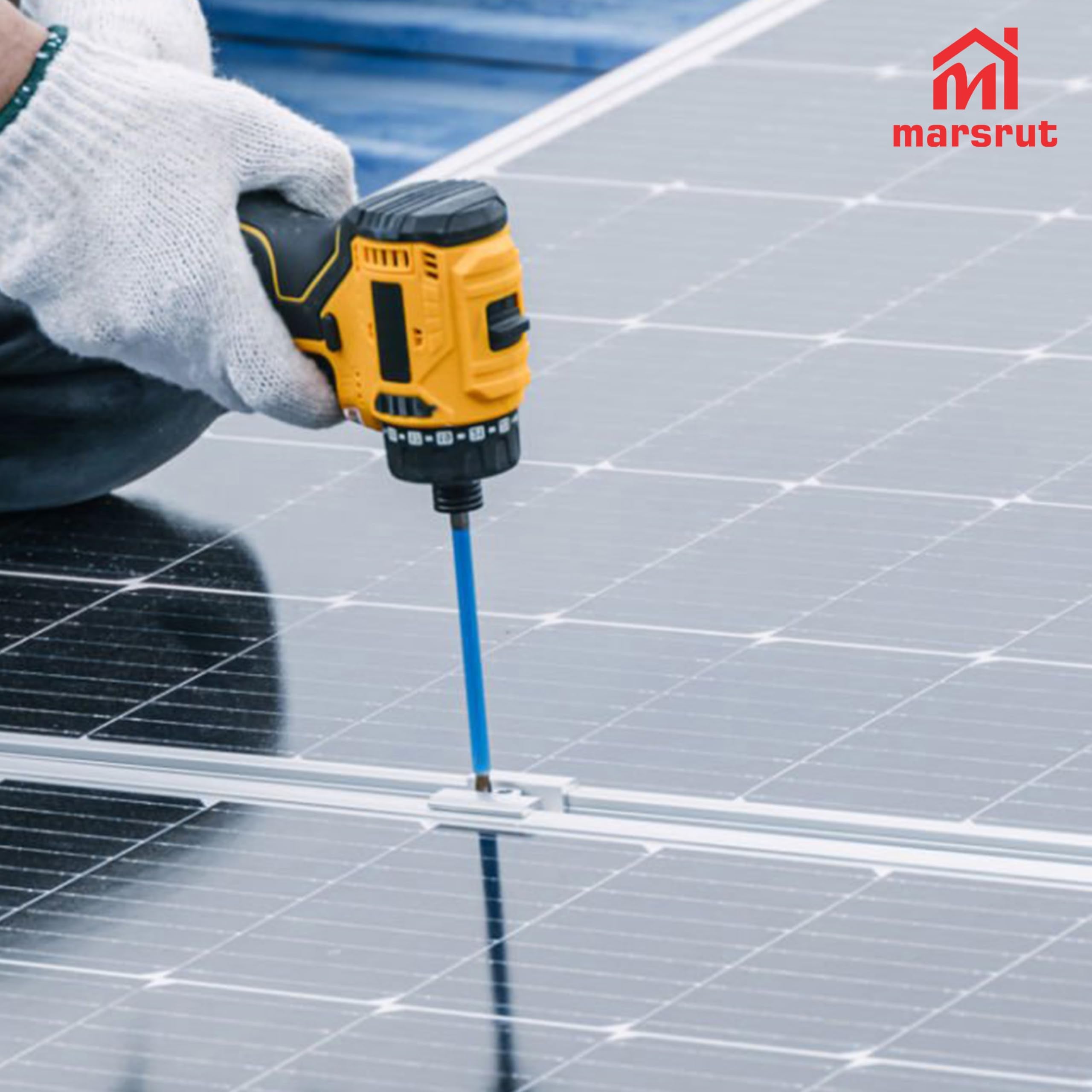Marsrut clamps holding rooftop solar panels resisting weather exposure