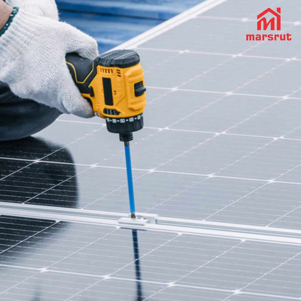 Marsrut clamps holding rooftop solar panels resisting weather exposure