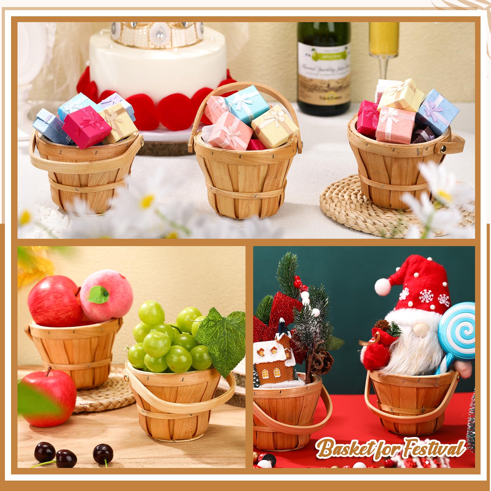 Marsui baskets used as table centerpiece showing decorative appeal