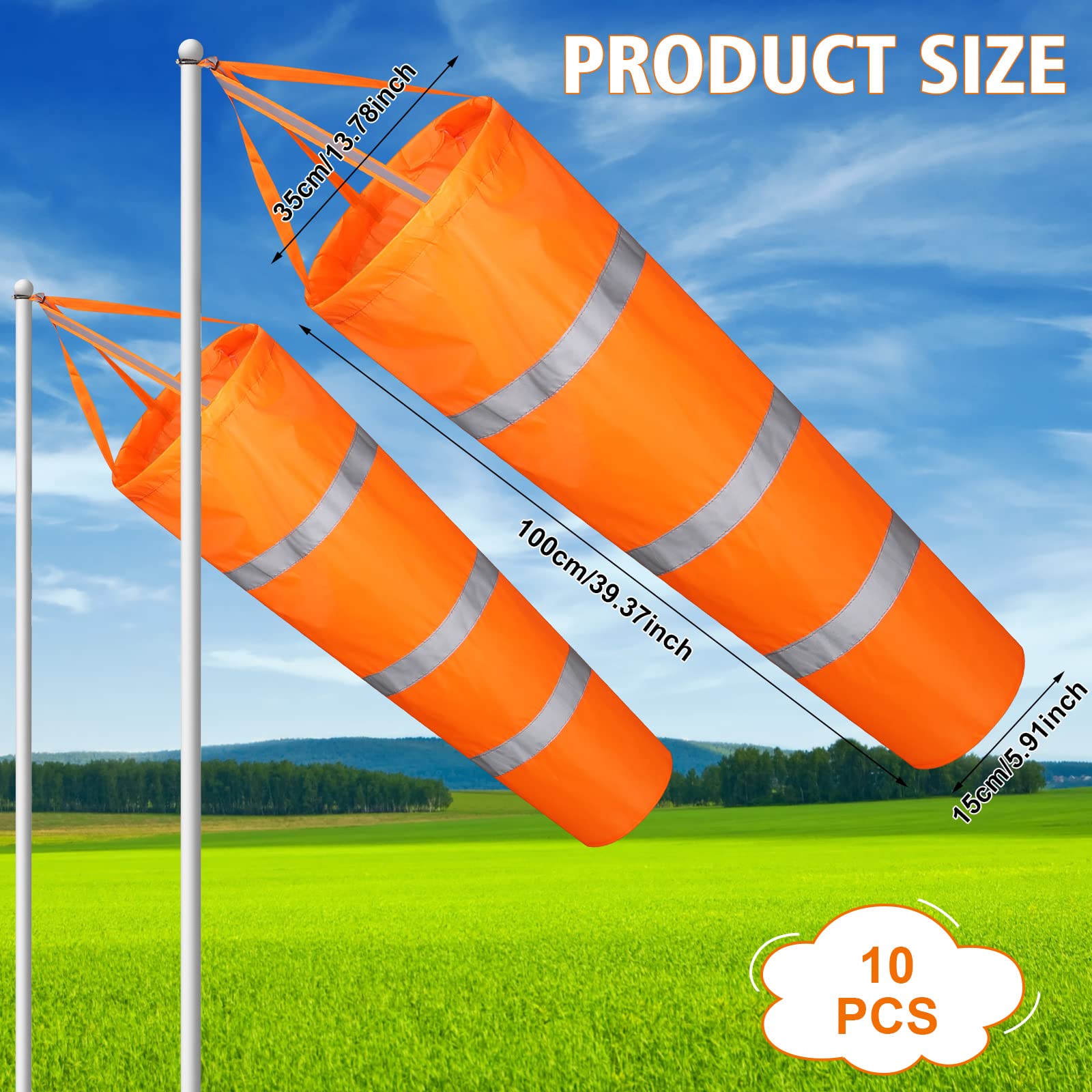 Marsui windsock folded showing compact portability for transport and storage