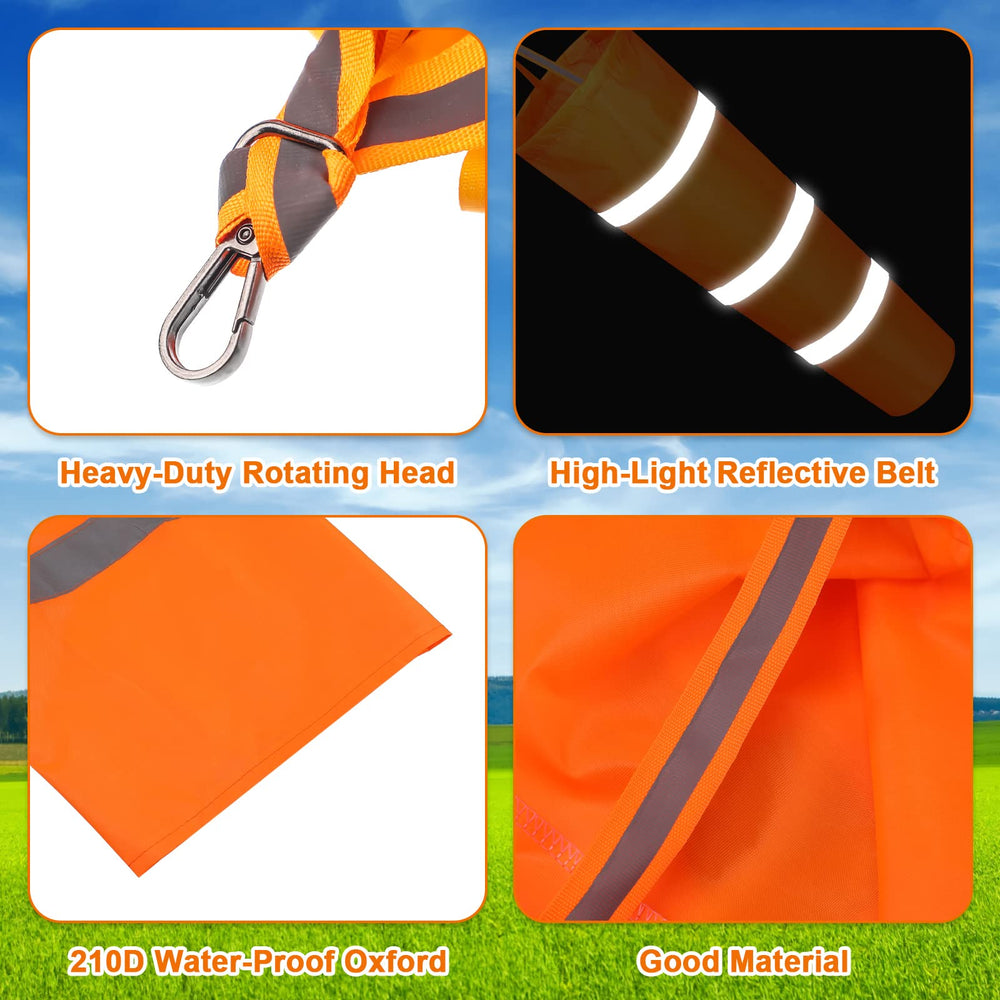 Marsui windsock reflective band detail enhancing low-light visibility and safety