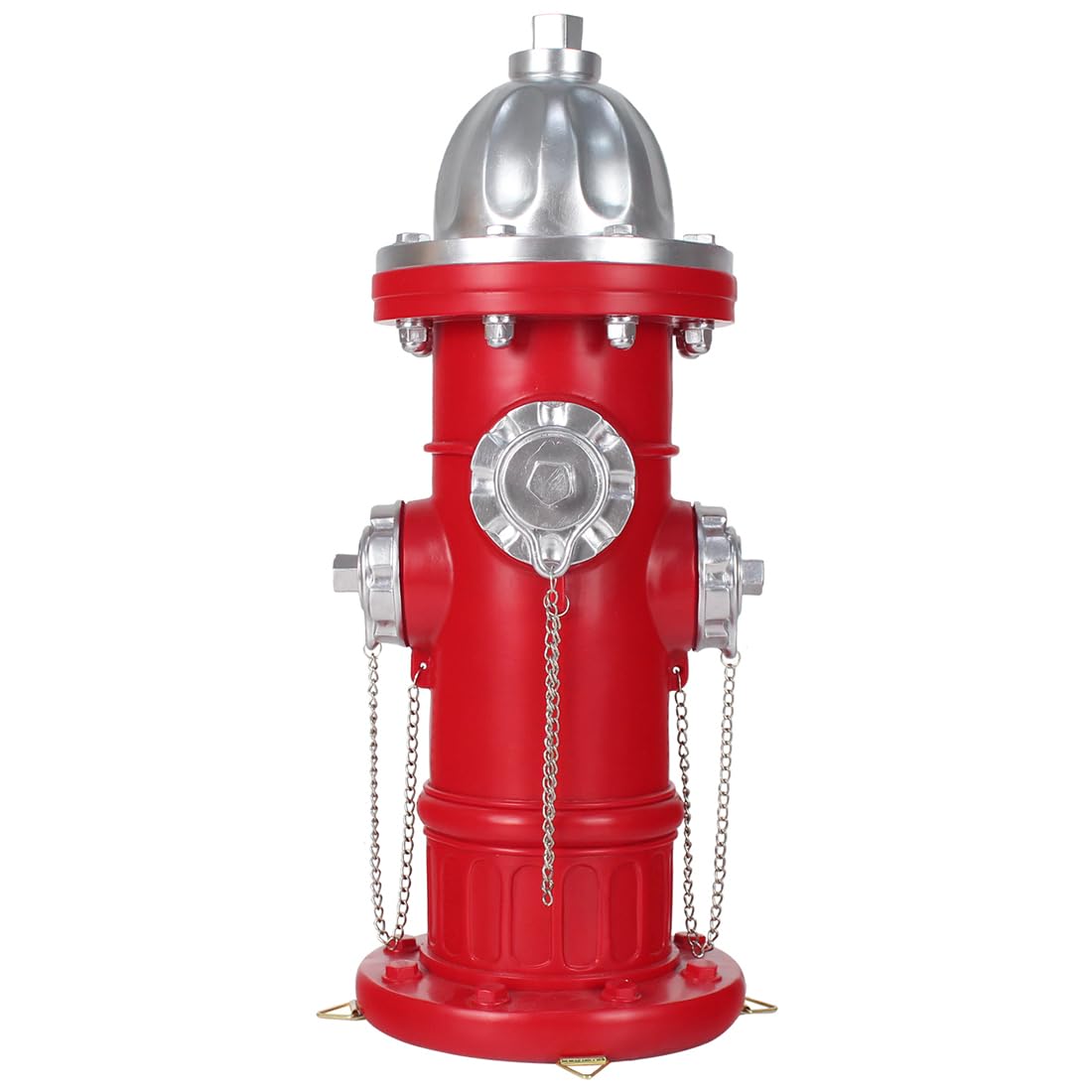 MARYTUMM anchored hydrant in lawn demonstrating stability with stakes